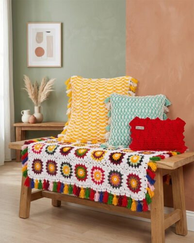 Handcrafted Crochet Cushion